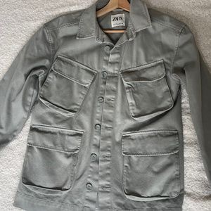 New Zara military cargo jacket